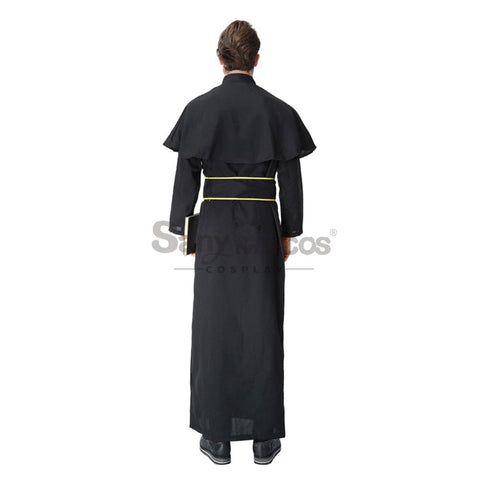 【In Stock】Halloween Cosplay Medieval Fashion Pastor Gown Costume Costumes