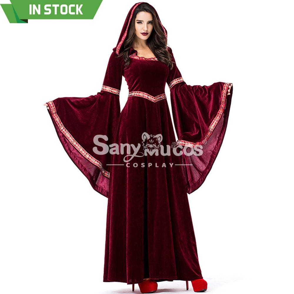 【In Stock】Halloween Cosplay Medieval Fashion Witches Costume Costumes