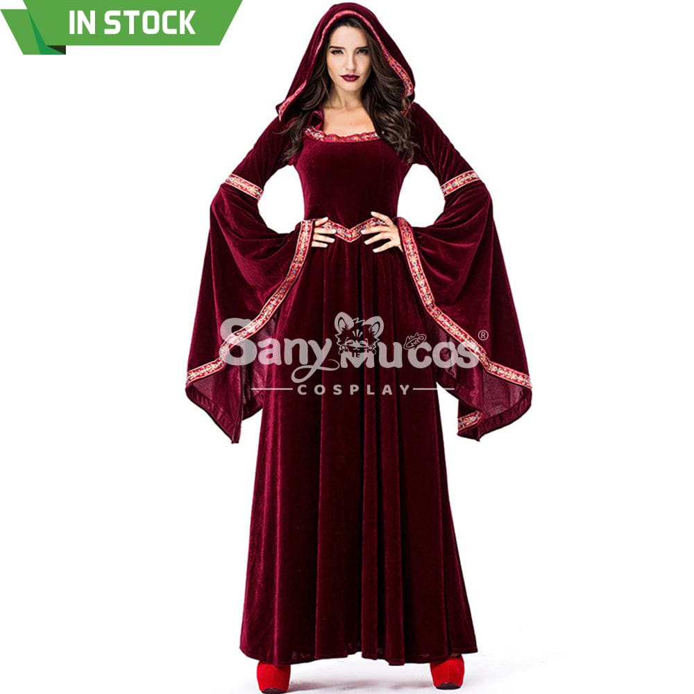 【In Stock】Halloween Cosplay Medieval Fashion Witches Costume Costumes