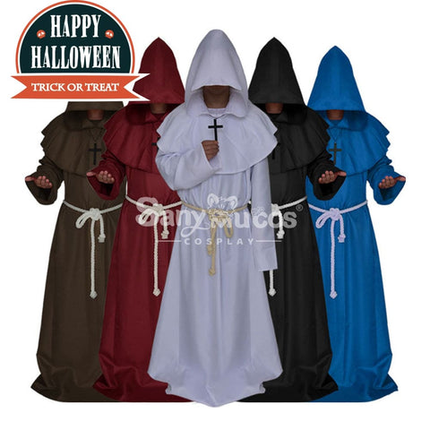 【In Stock】Halloween Cosplay Medieval Monk Costume Costumes