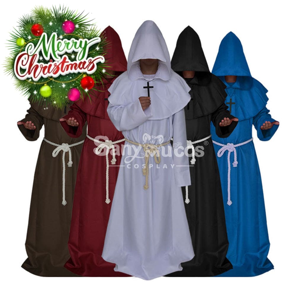 【In Stock】Halloween Cosplay Medieval Monk Costume Costumes