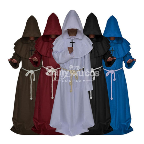 【In Stock】Halloween Cosplay Medieval Monk Costume Costumes