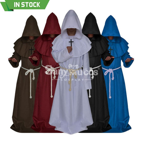 【In Stock】Halloween Cosplay Medieval Monk Costume Costumes
