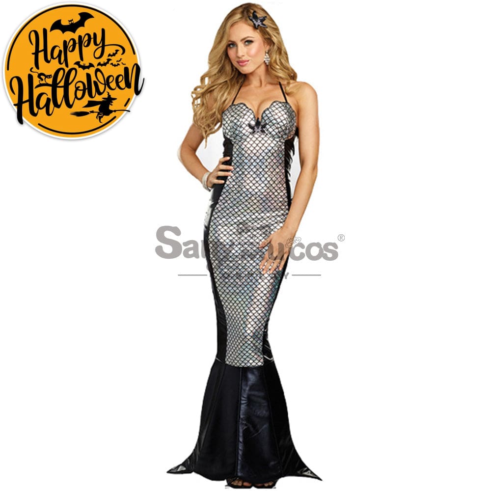 【In Stock】Halloween Cosplay Mermaid Dress Costume Costumes
