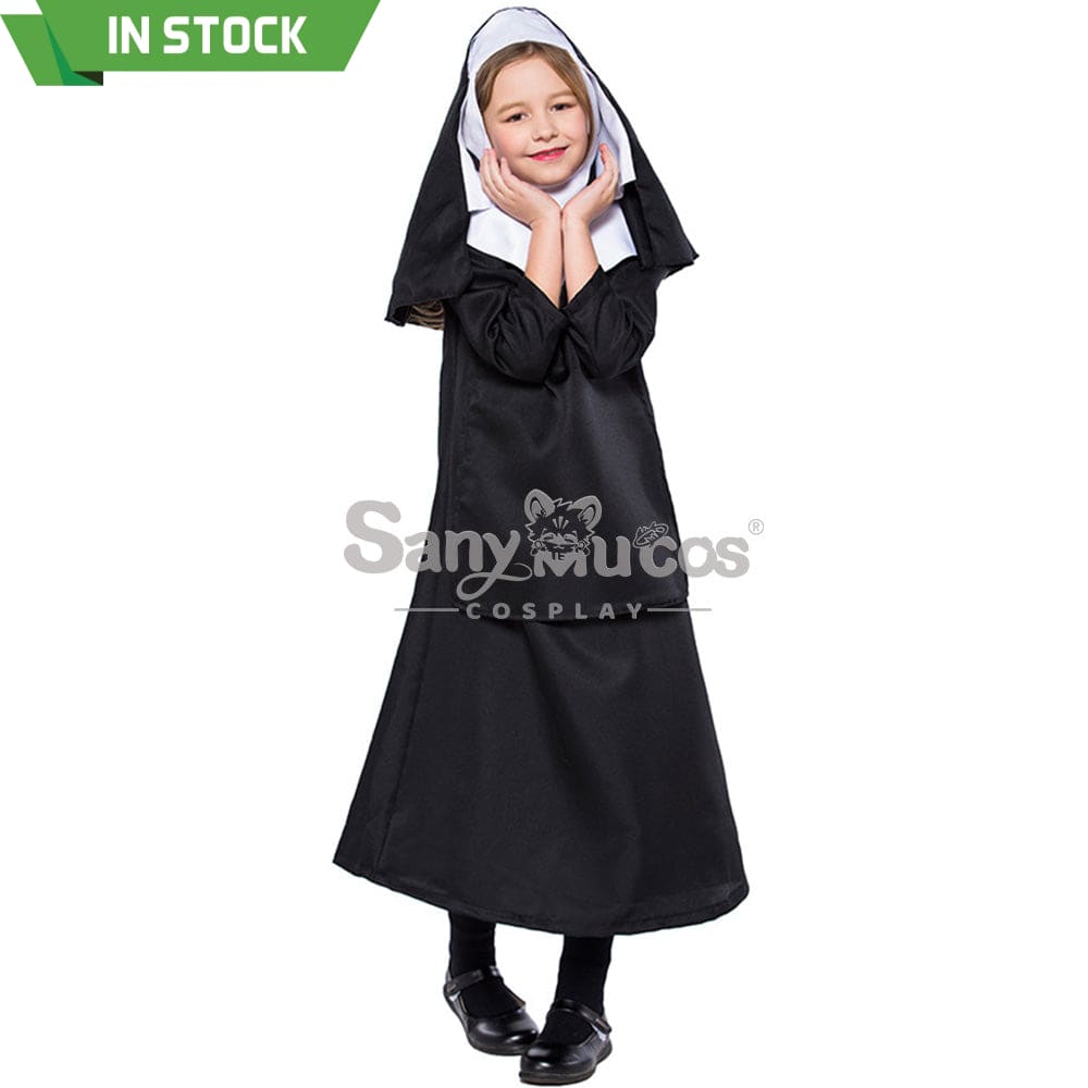 【In Stock】Halloween Cosplay Nun Costume Kid Size Costumes