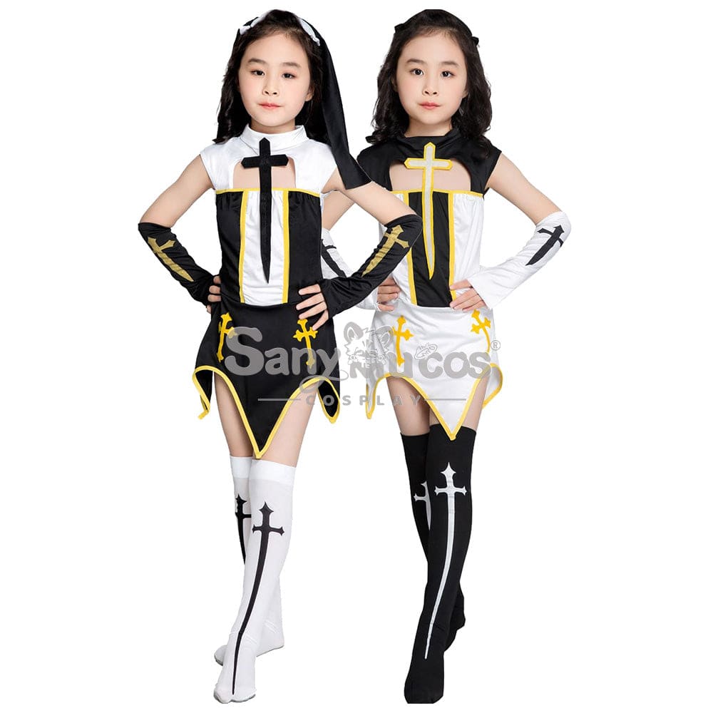 【In Stock】Halloween Cosplay Nun Costume Kid Size Costumes