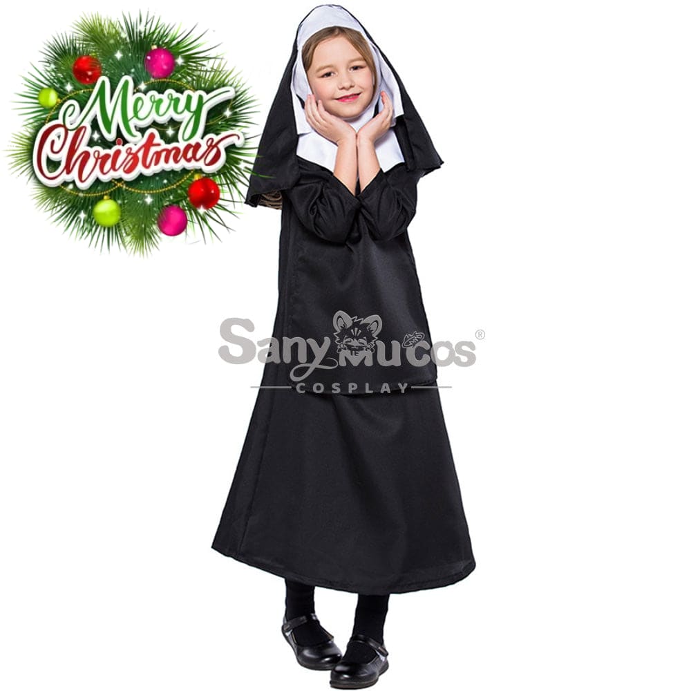 【In Stock】Halloween Cosplay Nun Costume Kid Size Costumes