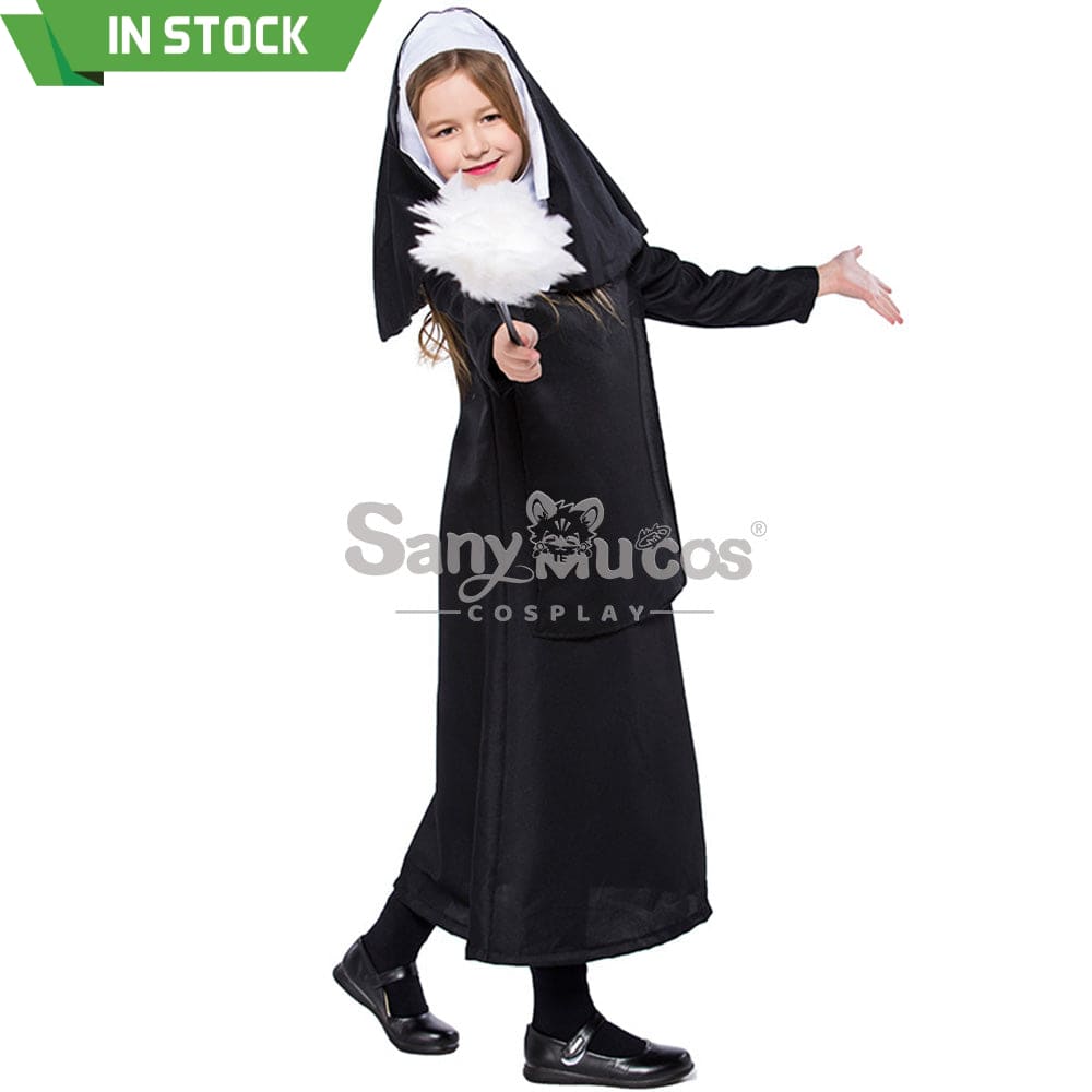 【In Stock】Halloween Cosplay Nun Costume Kid Size Costumes