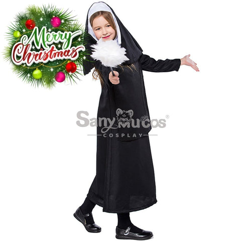 【In Stock】Halloween Cosplay Nun Costume Kid Size Costumes