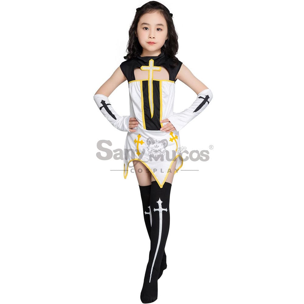 【In Stock】Halloween Cosplay Nun Costume Kid Size Costumes