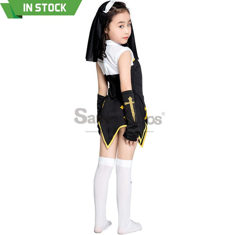 【In Stock】Halloween Cosplay Nun Costume Kid Size Costumes