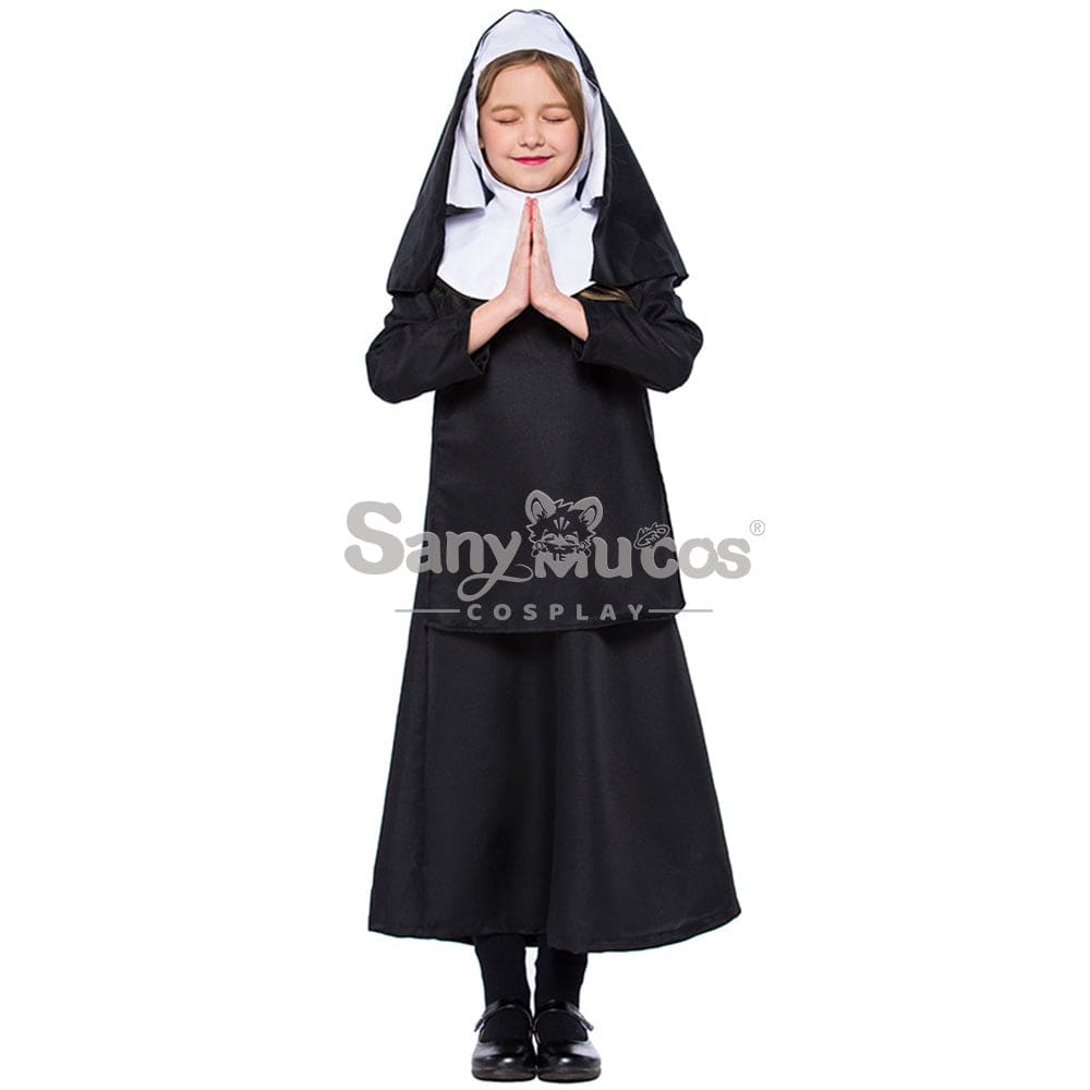 【In Stock】Halloween Cosplay Nun Costume Kid Size Costumes