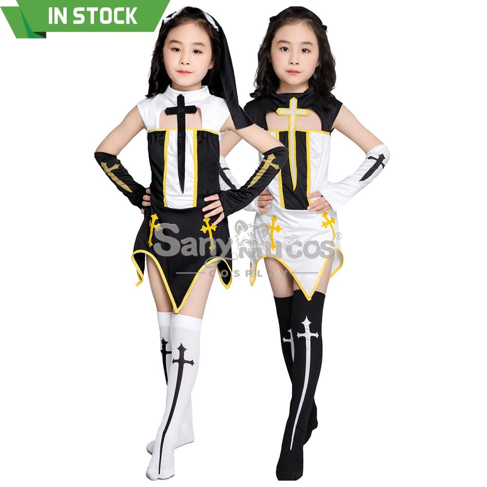 【In Stock】Halloween Cosplay Nun Costume Kid Size Costumes