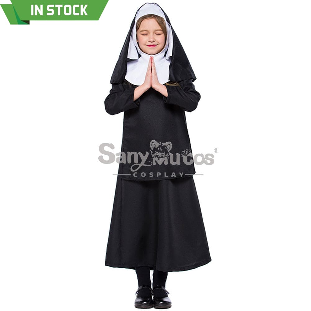 【In Stock】Halloween Cosplay Nun Costume Kid Size Costumes