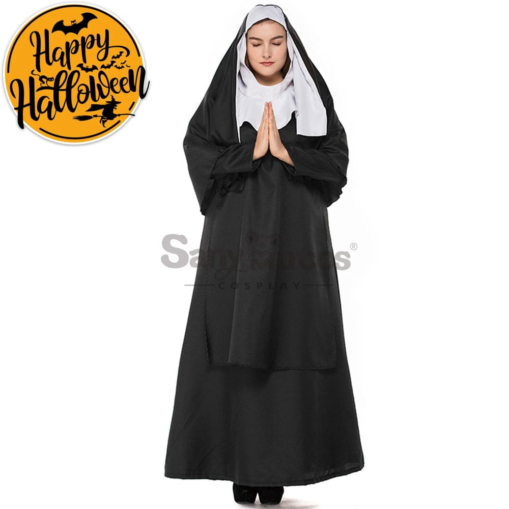 【In Stock】Halloween Cosplay Nun Costume Plus Size Costumes