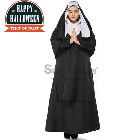 【In Stock】Halloween Cosplay Nun Costume Plus Size Costumes