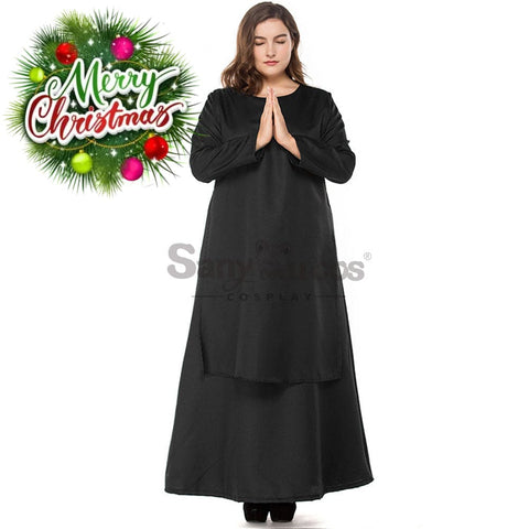 【In Stock】Halloween Cosplay Nun Costume Plus Size Costumes