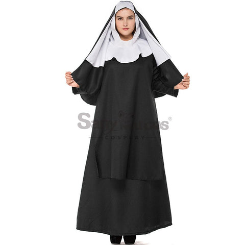 【In Stock】Halloween Cosplay Nun Costume Plus Size Costumes