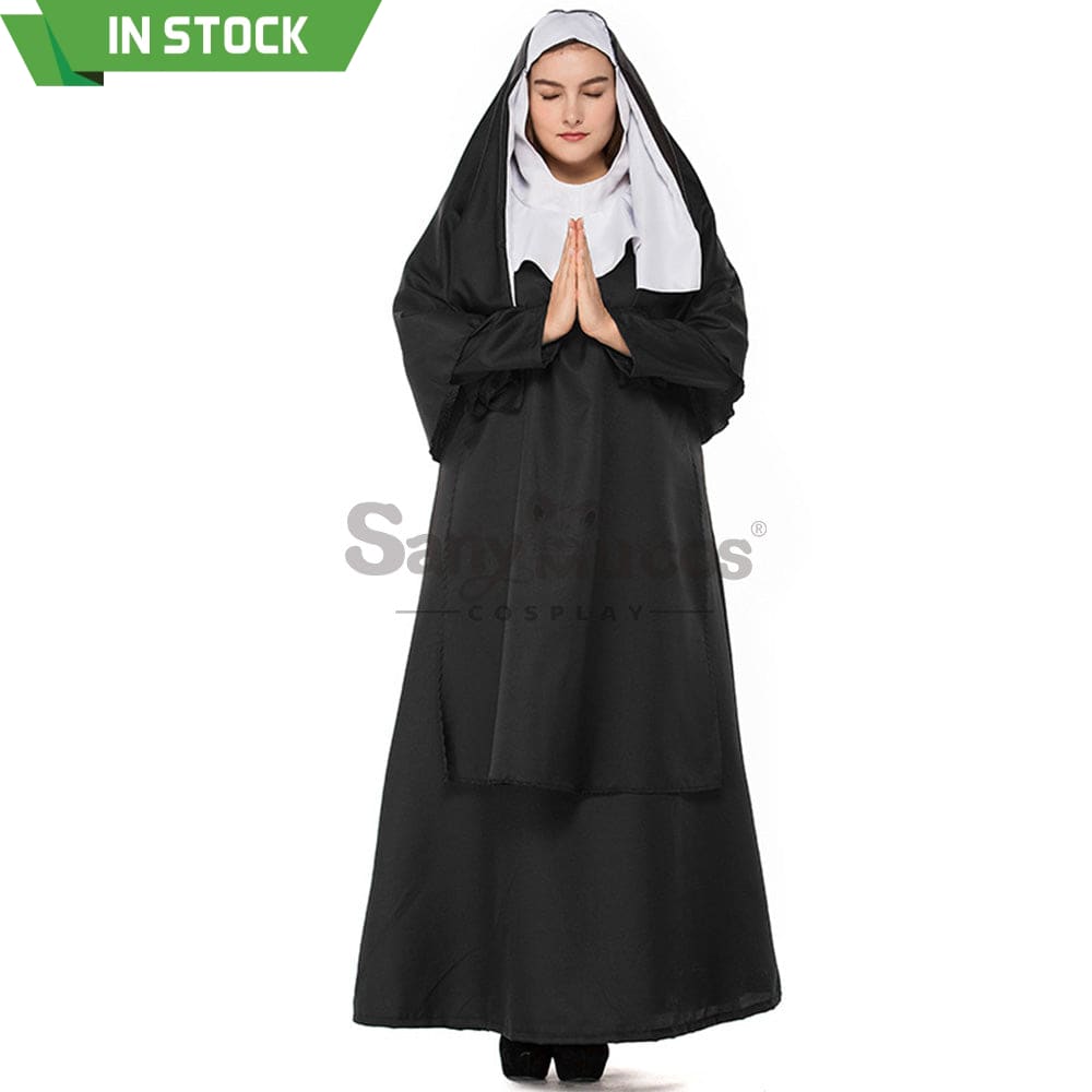 【In Stock】Halloween Cosplay Nun Costume Plus Size Costumes