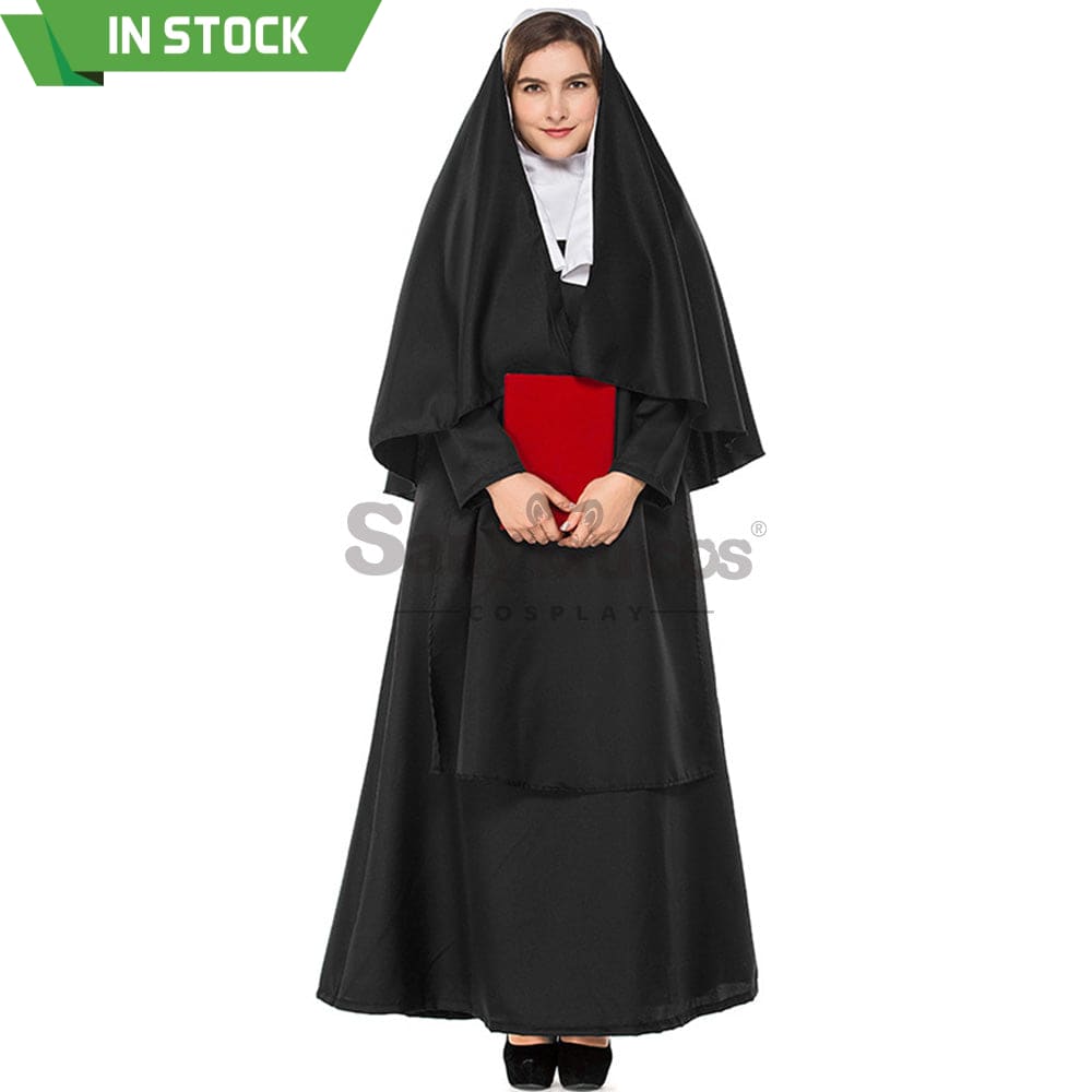 【In Stock】Halloween Cosplay Nun Costume Plus Size Costumes