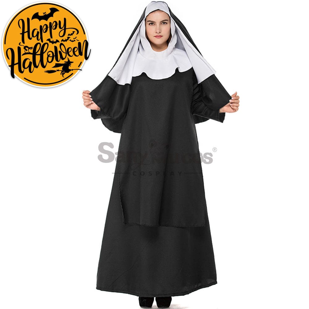 【In Stock】Halloween Cosplay Nun Costume Plus Size Costumes