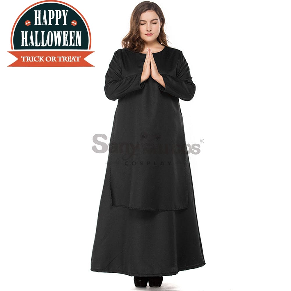 【In Stock】Halloween Cosplay Nun Costume Plus Size Costumes