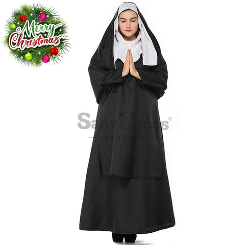 【In Stock】Halloween Cosplay Nun Costume Plus Size Costumes