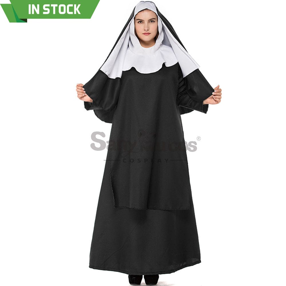 【In Stock】Halloween Cosplay Nun Costume Plus Size Costumes