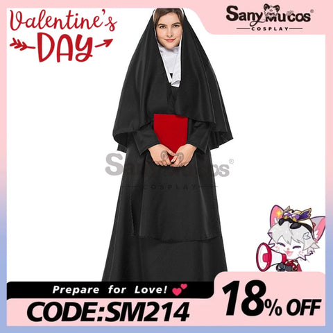 【In Stock】Halloween Cosplay Nun Costume Plus Size Costumes