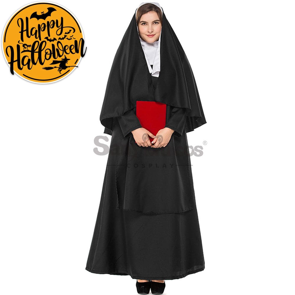 【In Stock】Halloween Cosplay Nun Costume Plus Size Costumes