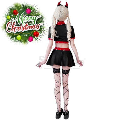 【In Stock】Halloween Cosplay Nurse Gothic Sexy Black Dress Stage Performance Costume Costumes