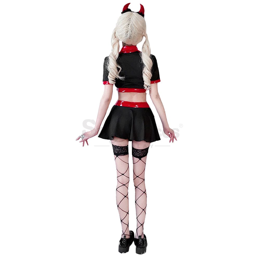 【In Stock】Halloween Cosplay Nurse Gothic Sexy Black Dress Stage Performance Costume Costumes