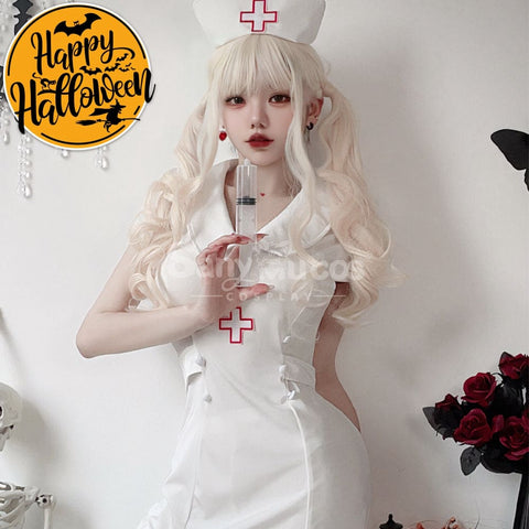 【In Stock】Halloween Cosplay Nurse Sexy Uniform Dress Stage Performance Costume Costumes