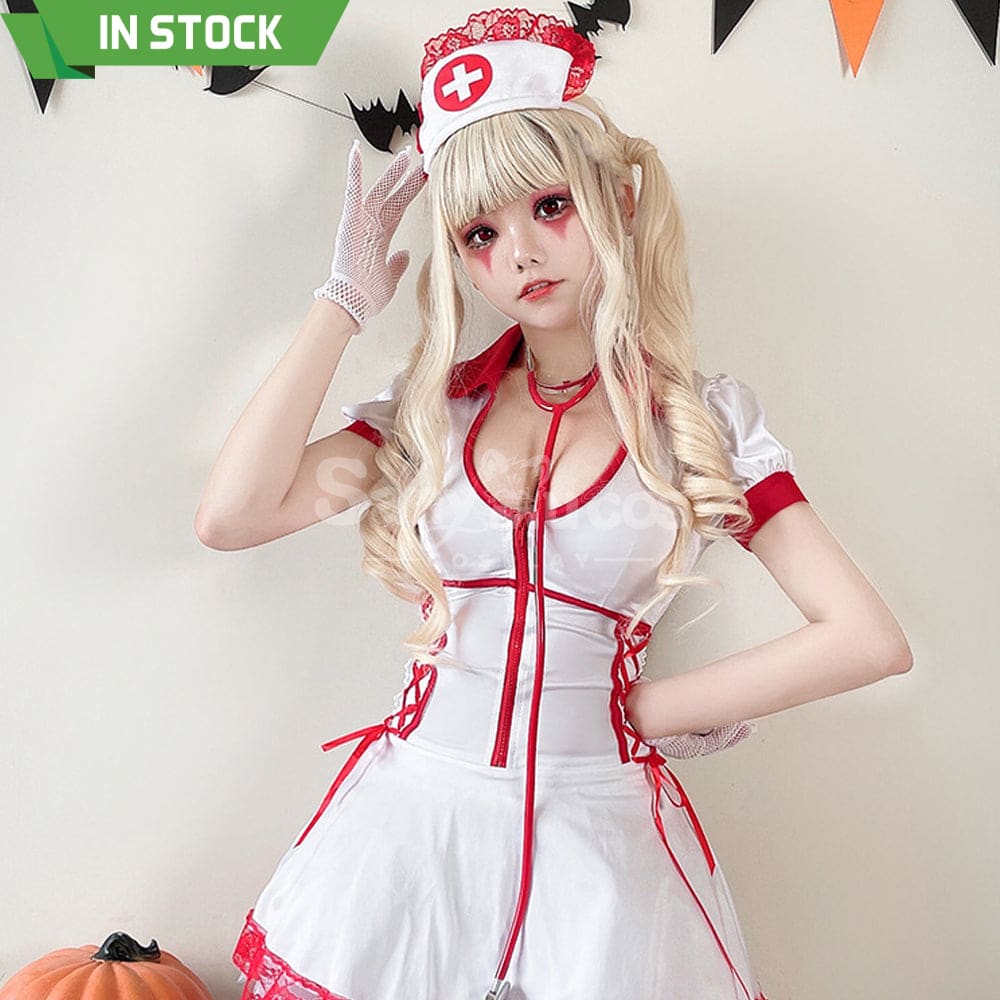 【In Stock】Halloween Cosplay Nurse Stage Performance Costume Costumes