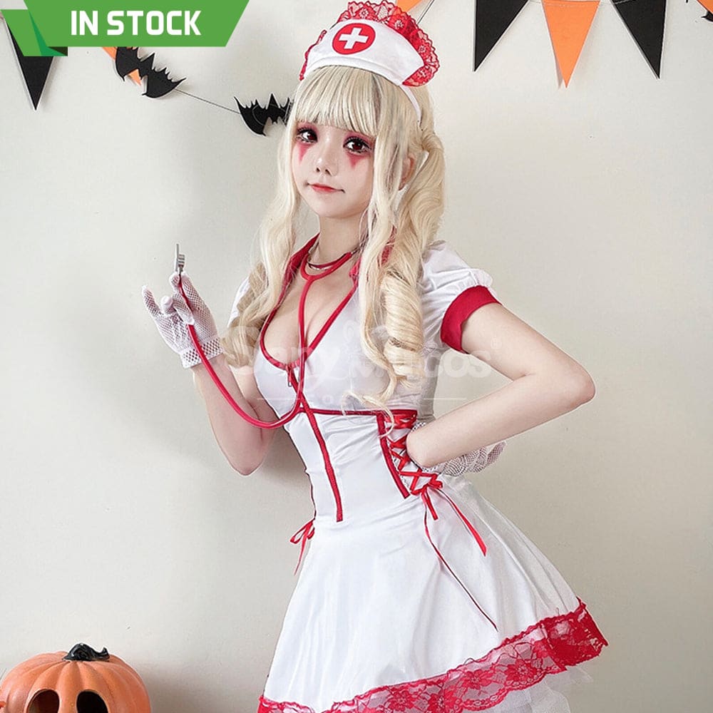 【In Stock】Halloween Cosplay Nurse Stage Performance Costume Costumes