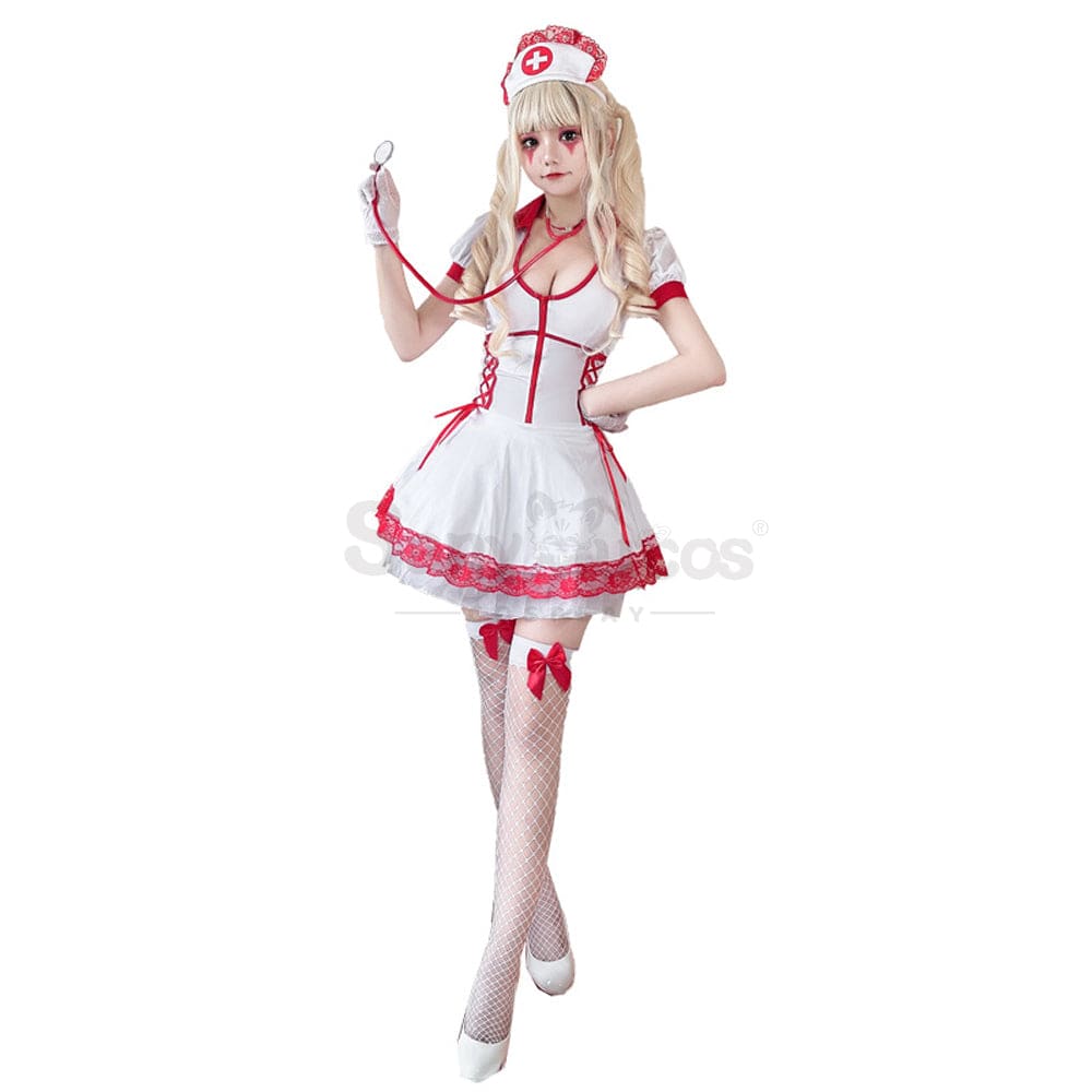 【In Stock】Halloween Cosplay Nurse Stage Performance Costume Costumes