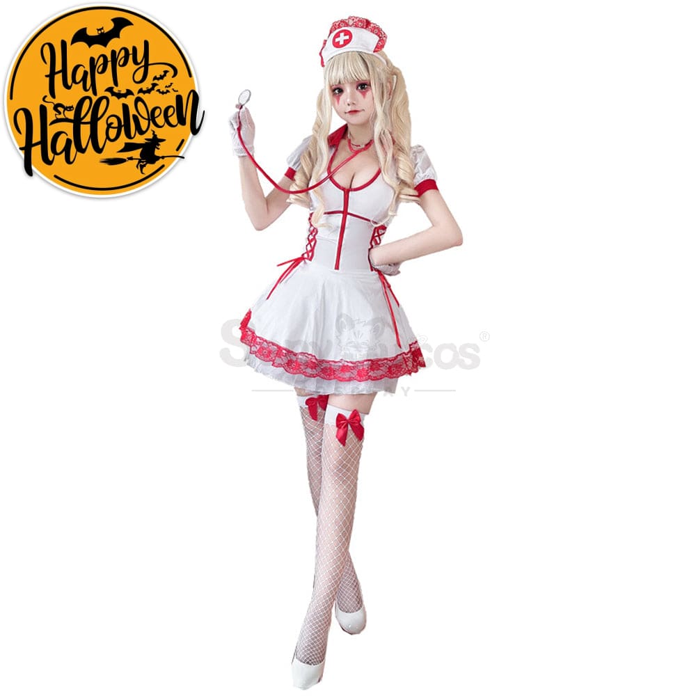 【In Stock】Halloween Cosplay Nurse Stage Performance Costume Costumes