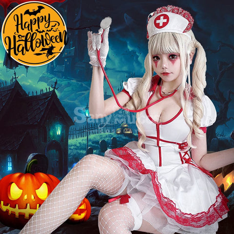 【In Stock】Halloween Cosplay Nurse Stage Performance Costume Costumes