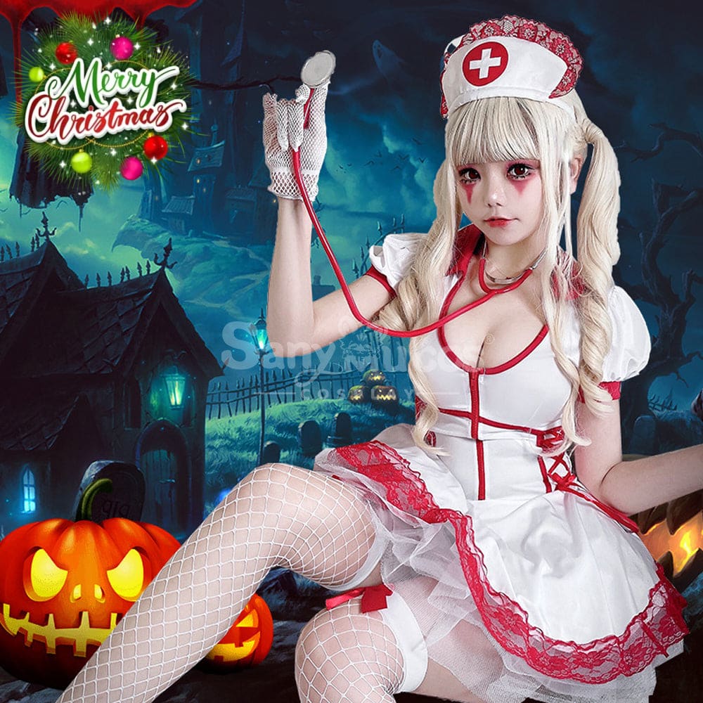 【In Stock】Halloween Cosplay Nurse Stage Performance Costume Costumes