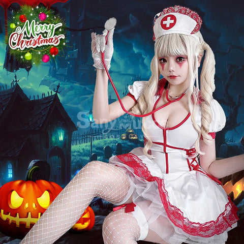 【In Stock】Halloween Cosplay Nurse Stage Performance Costume Costumes