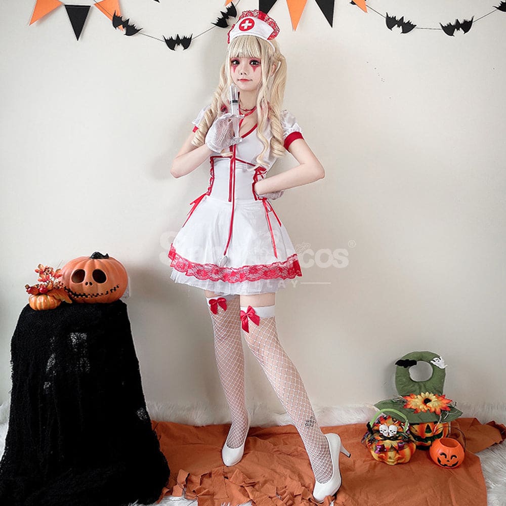 【In Stock】Halloween Cosplay Nurse Stage Performance Costume Costumes