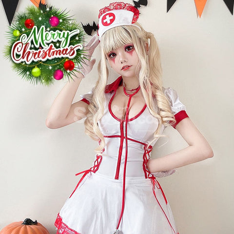 【In Stock】Halloween Cosplay Nurse Stage Performance Costume Costumes