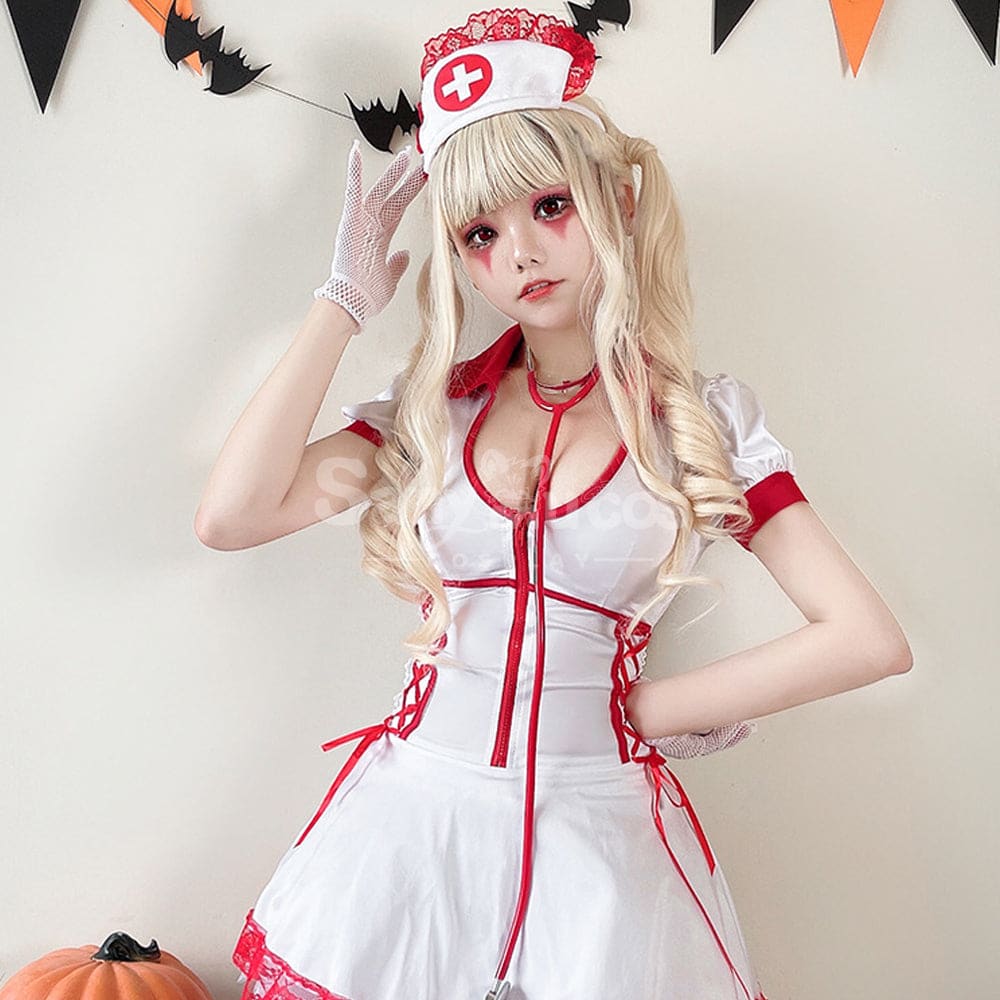 【In Stock】Halloween Cosplay Nurse Stage Performance Costume Costumes