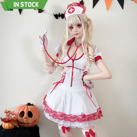 【In Stock】Halloween Cosplay Nurse Stage Performance Costume Costumes