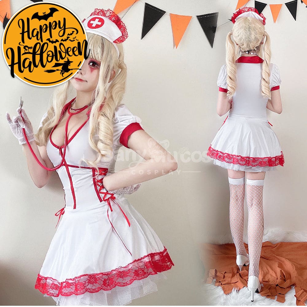【In Stock】Halloween Cosplay Nurse Stage Performance Costume Costumes