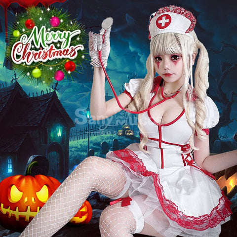 【In Stock】Halloween Cosplay Nurse Stage Performance Costume Costumes