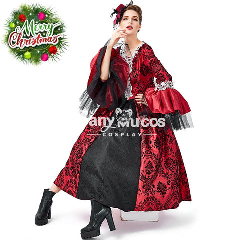 【In Stock】Halloween Cosplay Palace Style Dress Costume Bat Vampire Costumes