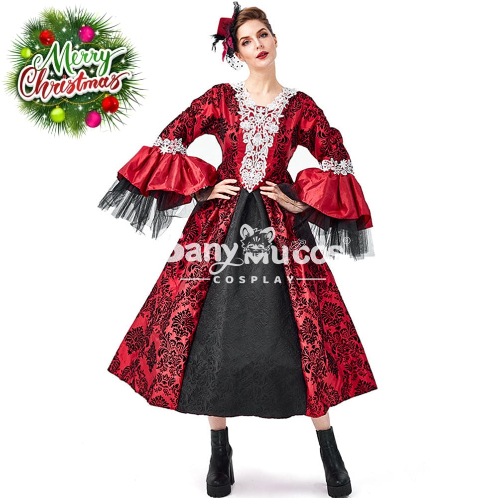 【In Stock】Halloween Cosplay Palace Style Dress Costume Bat Vampire Costumes