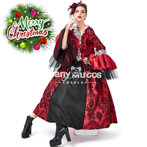 【In Stock】Halloween Cosplay Palace Style Dress Costume Bat Vampire Costumes