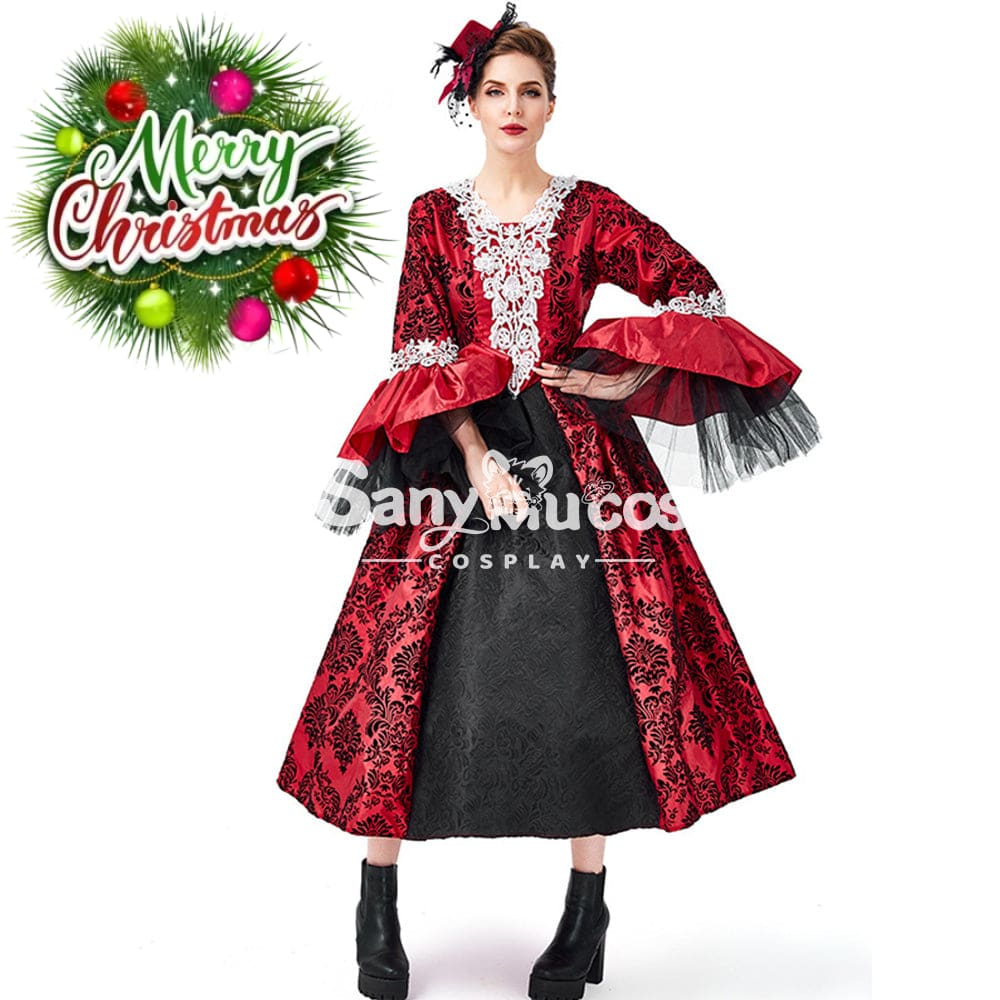 【In Stock】Halloween Cosplay Palace Style Dress Costume Bat Vampire Costumes